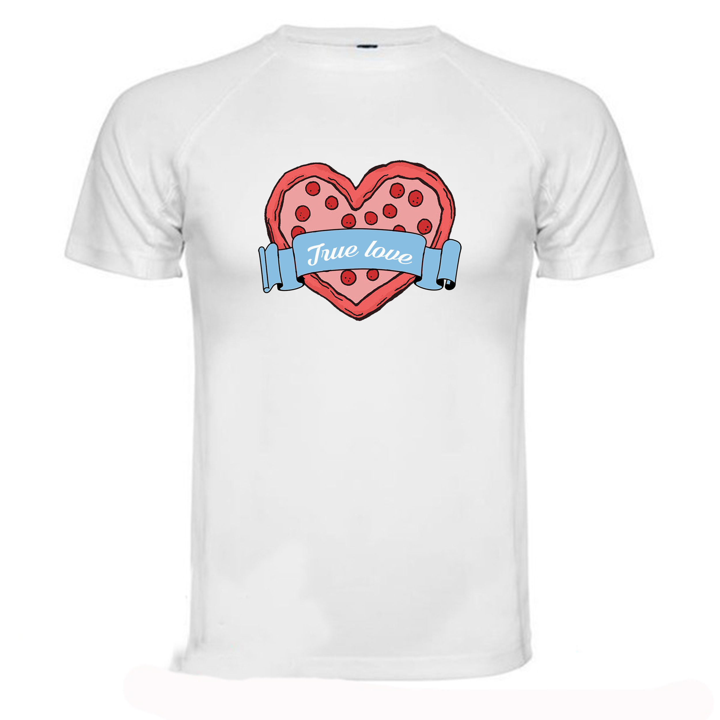 T-shirt Maglia San Valentino Pizza True Love